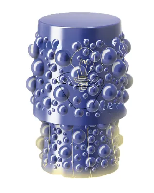 Concept No. 13, a table lamp in bubbled glass